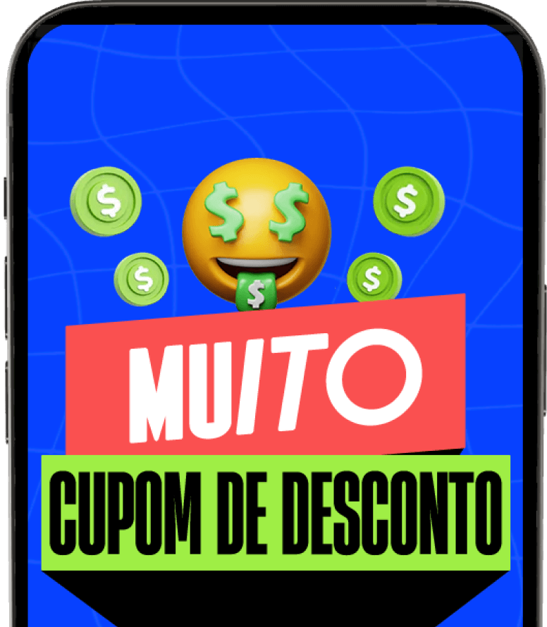 Imagem de um celular com o apmotion.licativo Logo Ali aberto